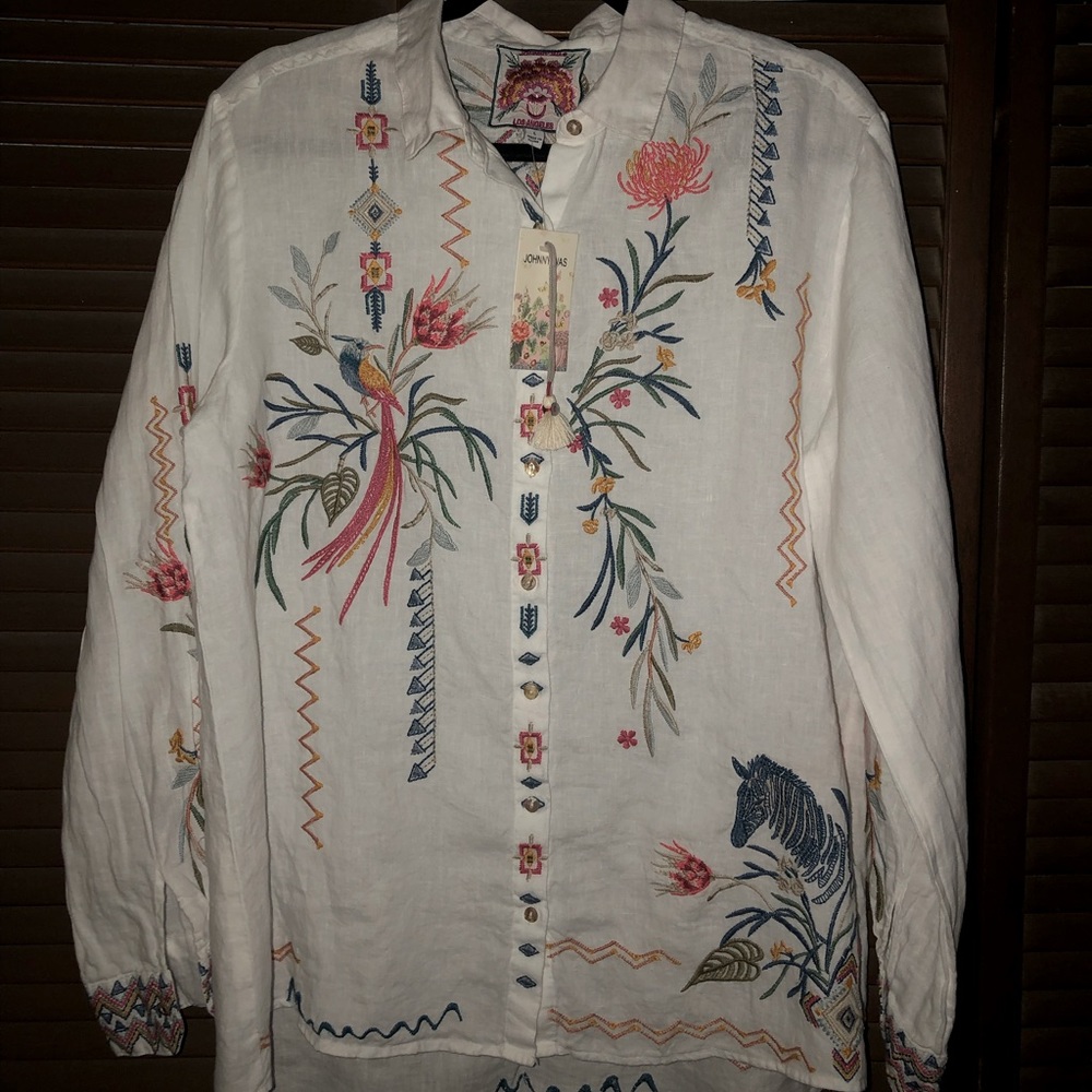 Authentic Johnny Was ‘Watipaso Linen Basic Shirt’